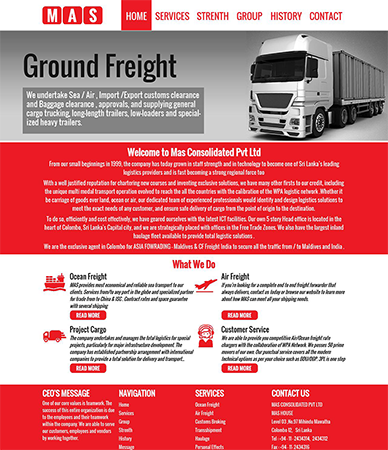 MAS Consolidated website