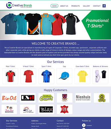 Creative Brands website